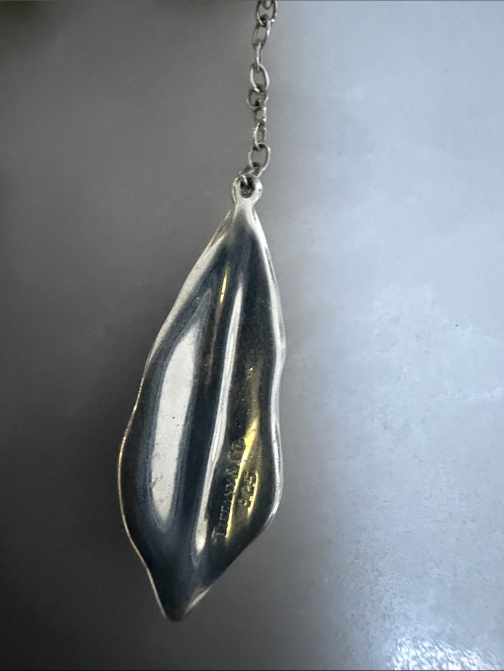 Sterling Silver Leaf Drop Earrings - Silver View 5